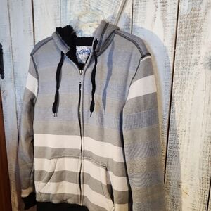 CHALC  Sherpa Lined Hoodie Jacket M Skater Wear